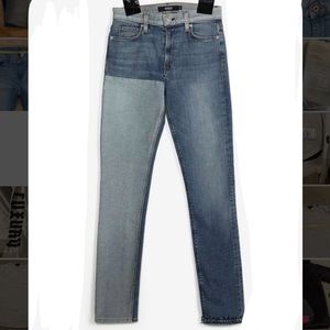 HUDSON Color-block Skinny Blue Jeans | Size 29